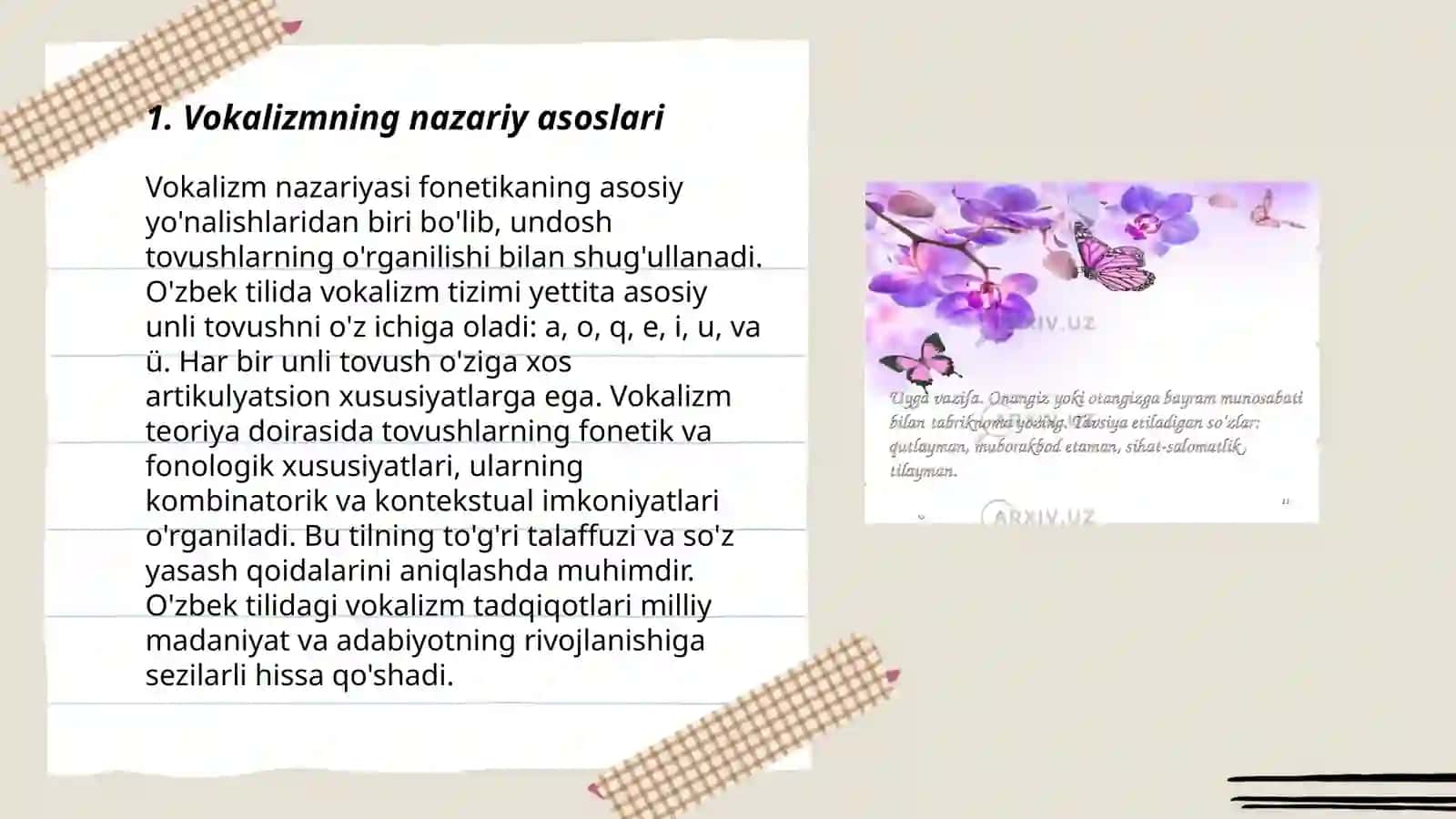 Ona tilining vokalizmi 3
