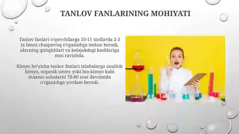 Kimyodan fakultativ mashg'ulotlar 3