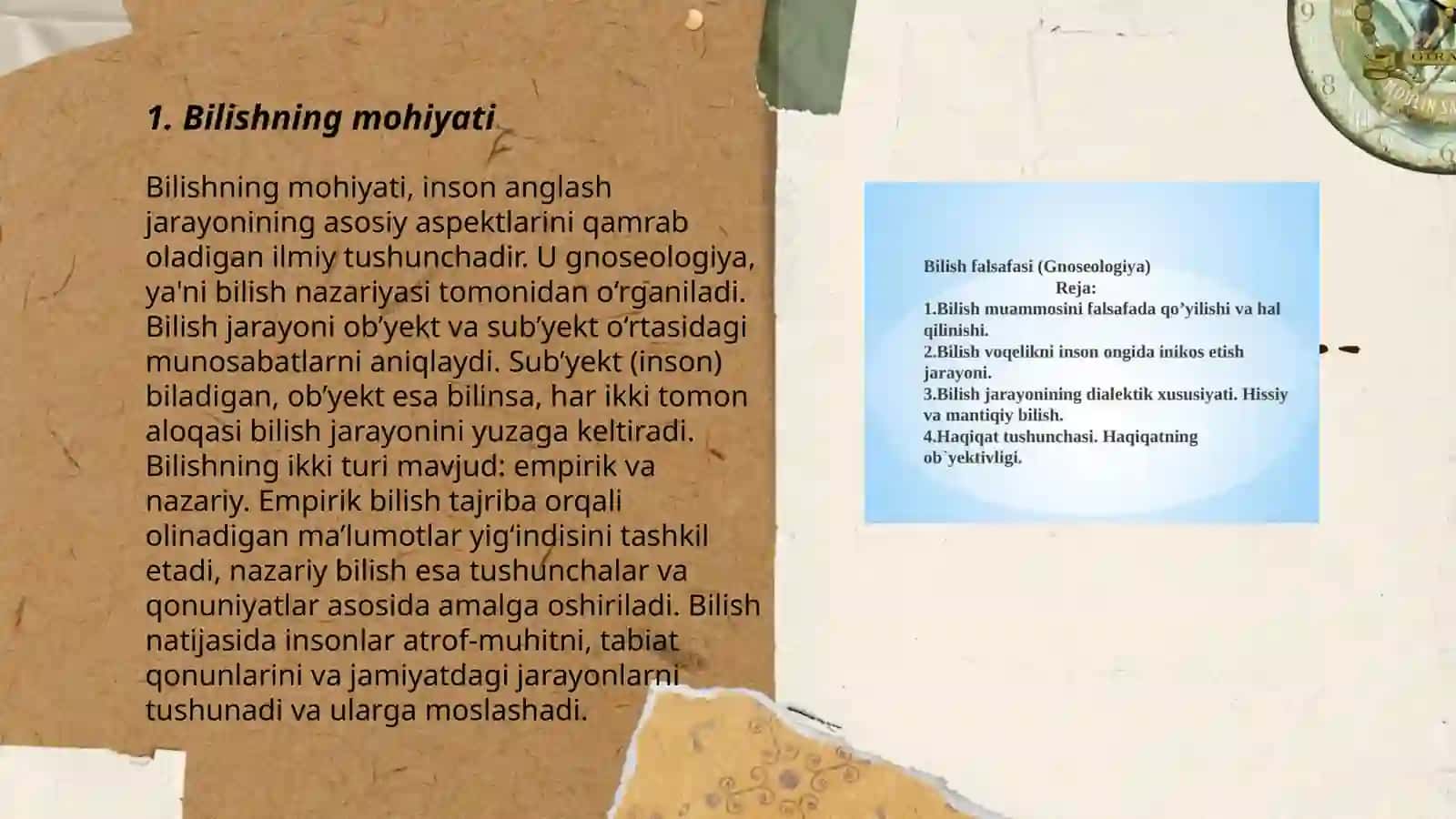 Bilish falsafasi 3