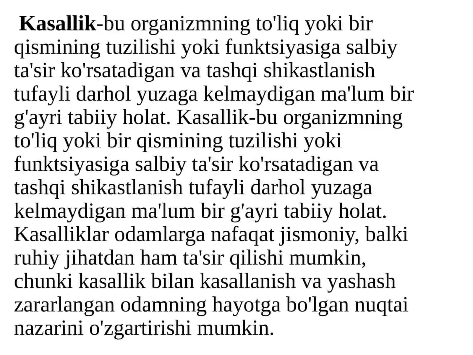 Kasallik va norma tushunchasi 3