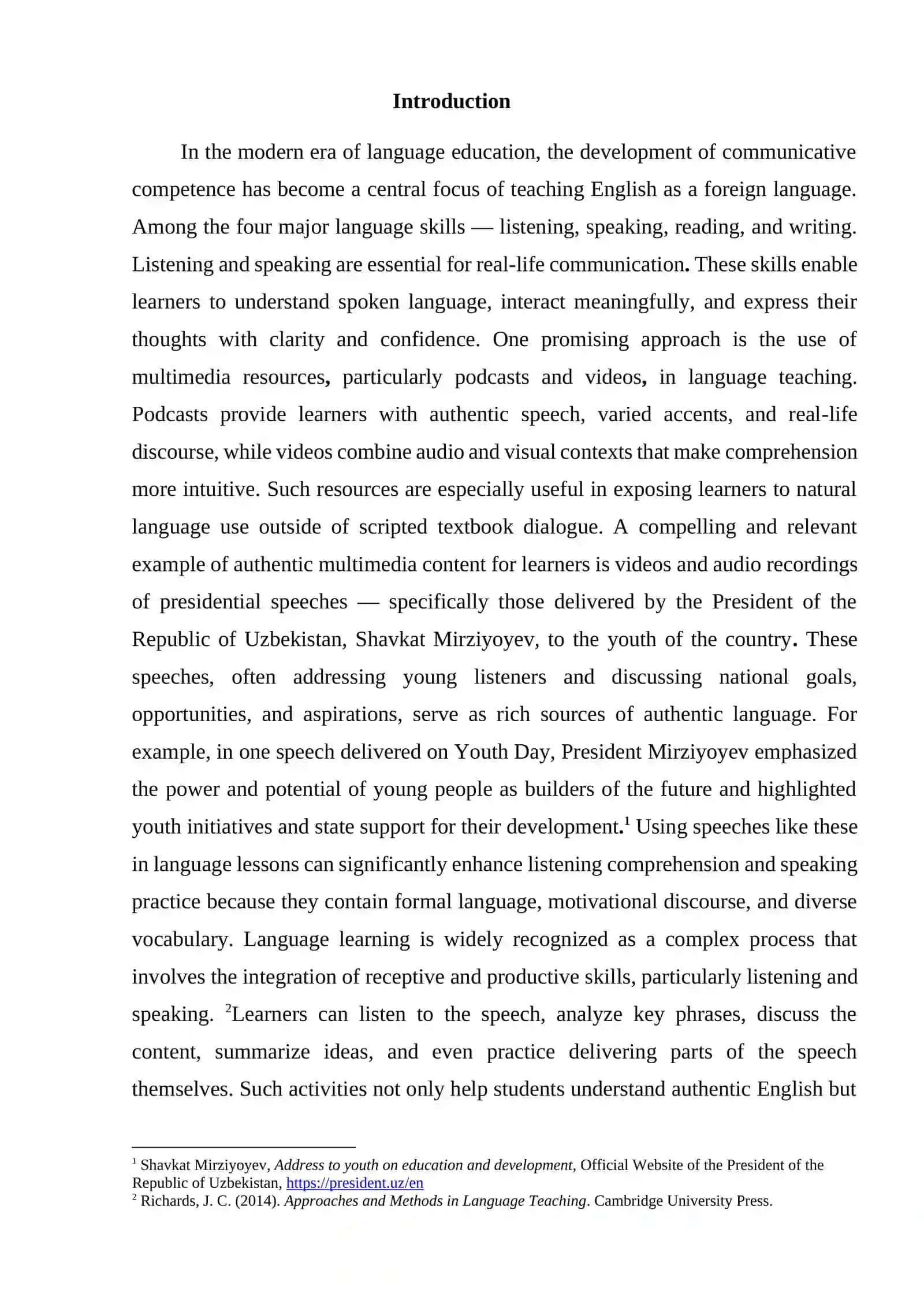 Course Work: Using Podcasts and Videos for English Language Teaching 3