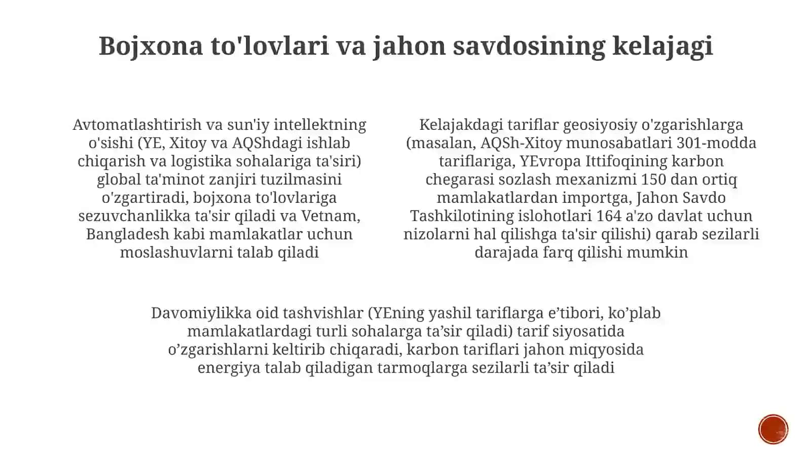 Eh timollikininng turli tariflariga 3