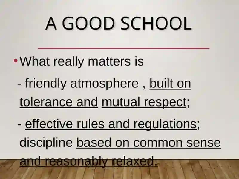 A GOOD SCHOOL 3