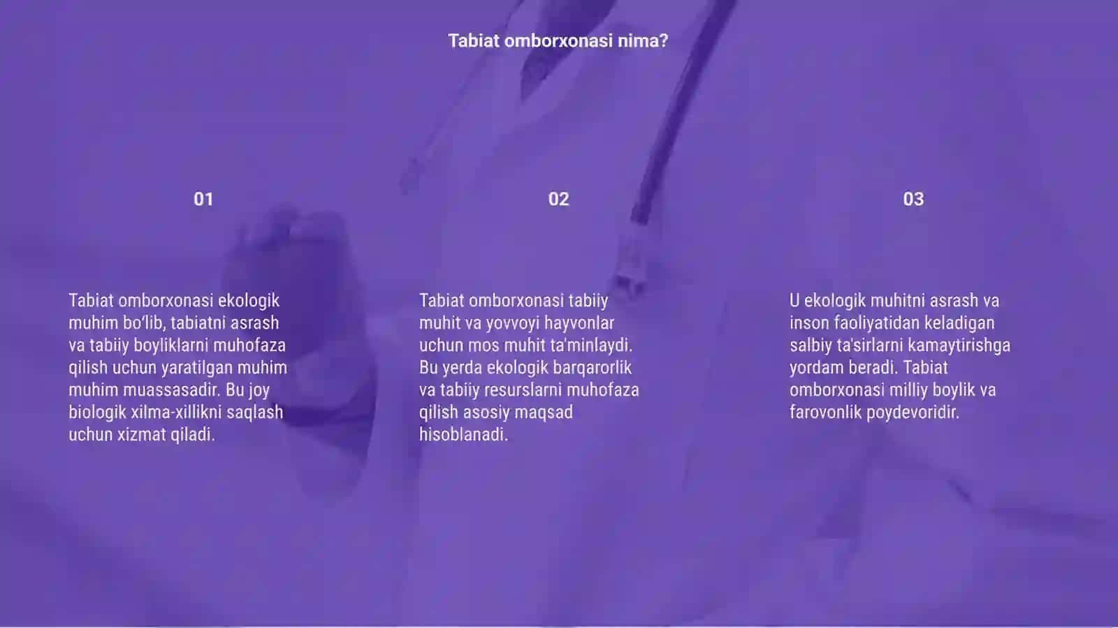 Tabiat omborxonasi 3