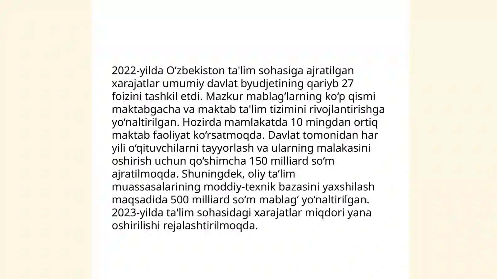 O'zbekiston Respublikasining Davlat budjetining iqtisodiy xarajatlari 3