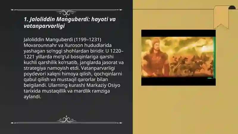 Jaloliddin Manguberdi -Vatan himoyachisi 3