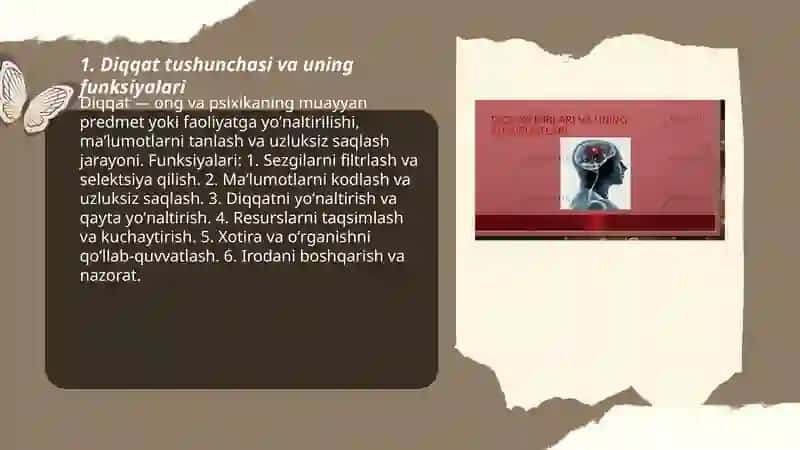 Diqqat turlari va uning xususiyatlari 3