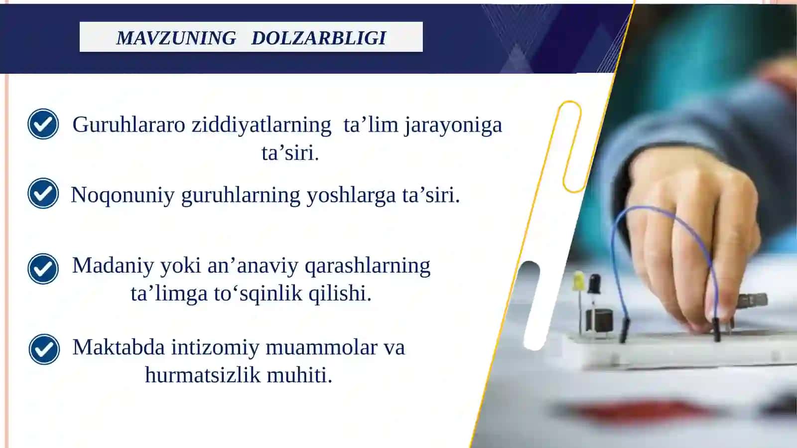 Mahalliy  guruhlarning  maktabga salbiy ta’sirini  bartaraf etish 3