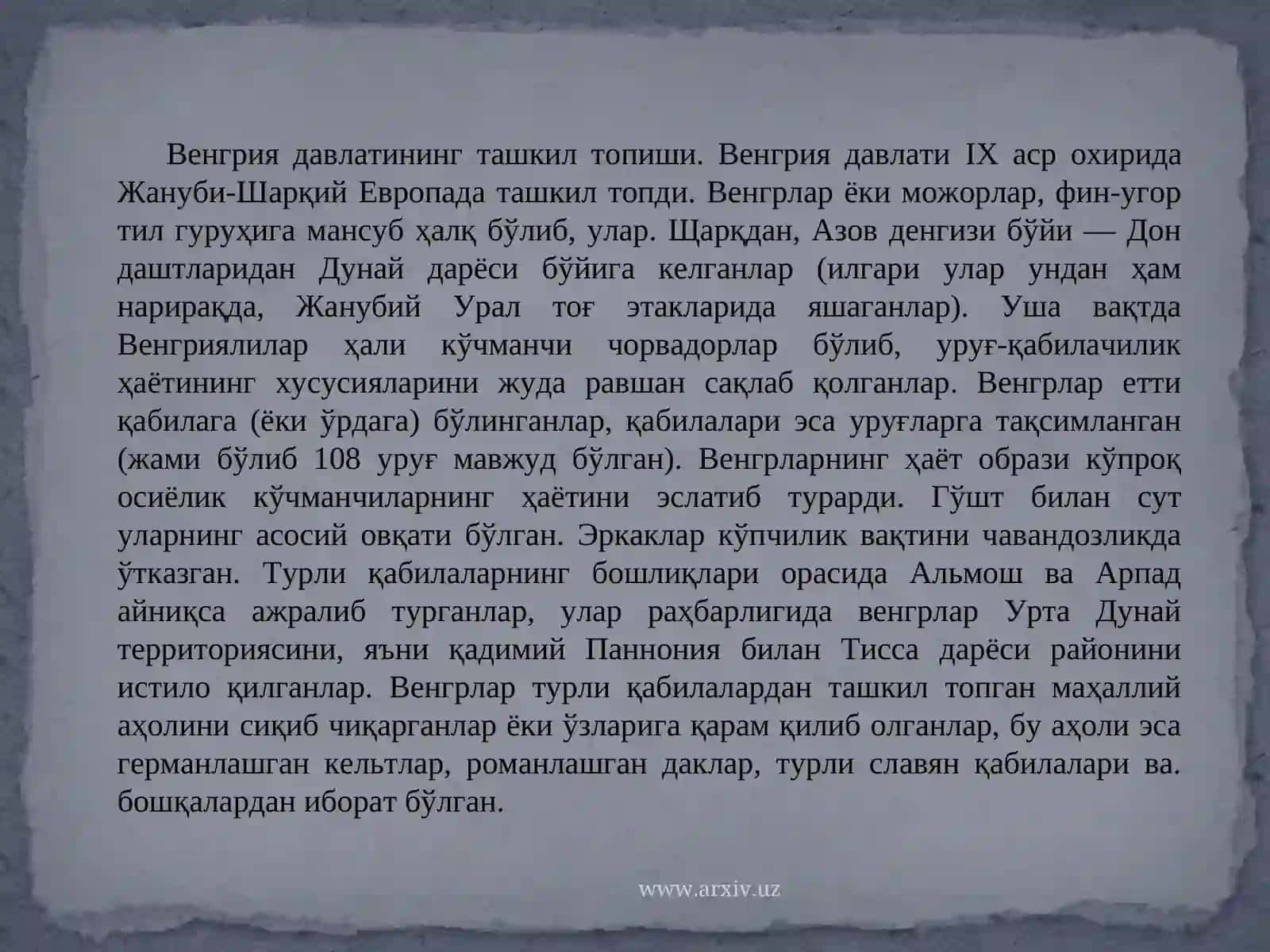Vengriya Davlatining Tashkil Topishi 3