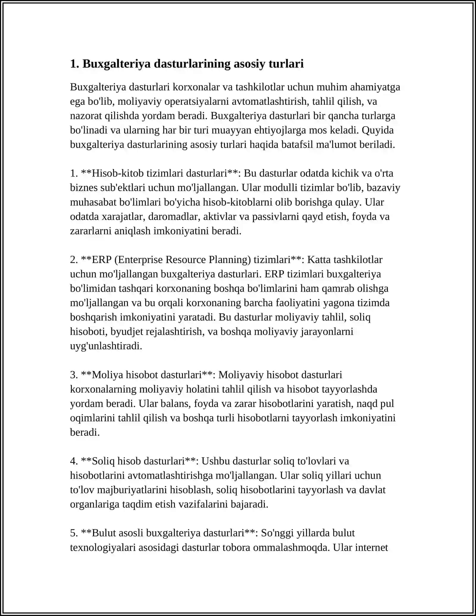 Buxgalteriya hisobining dasturiy ta’minlani 3