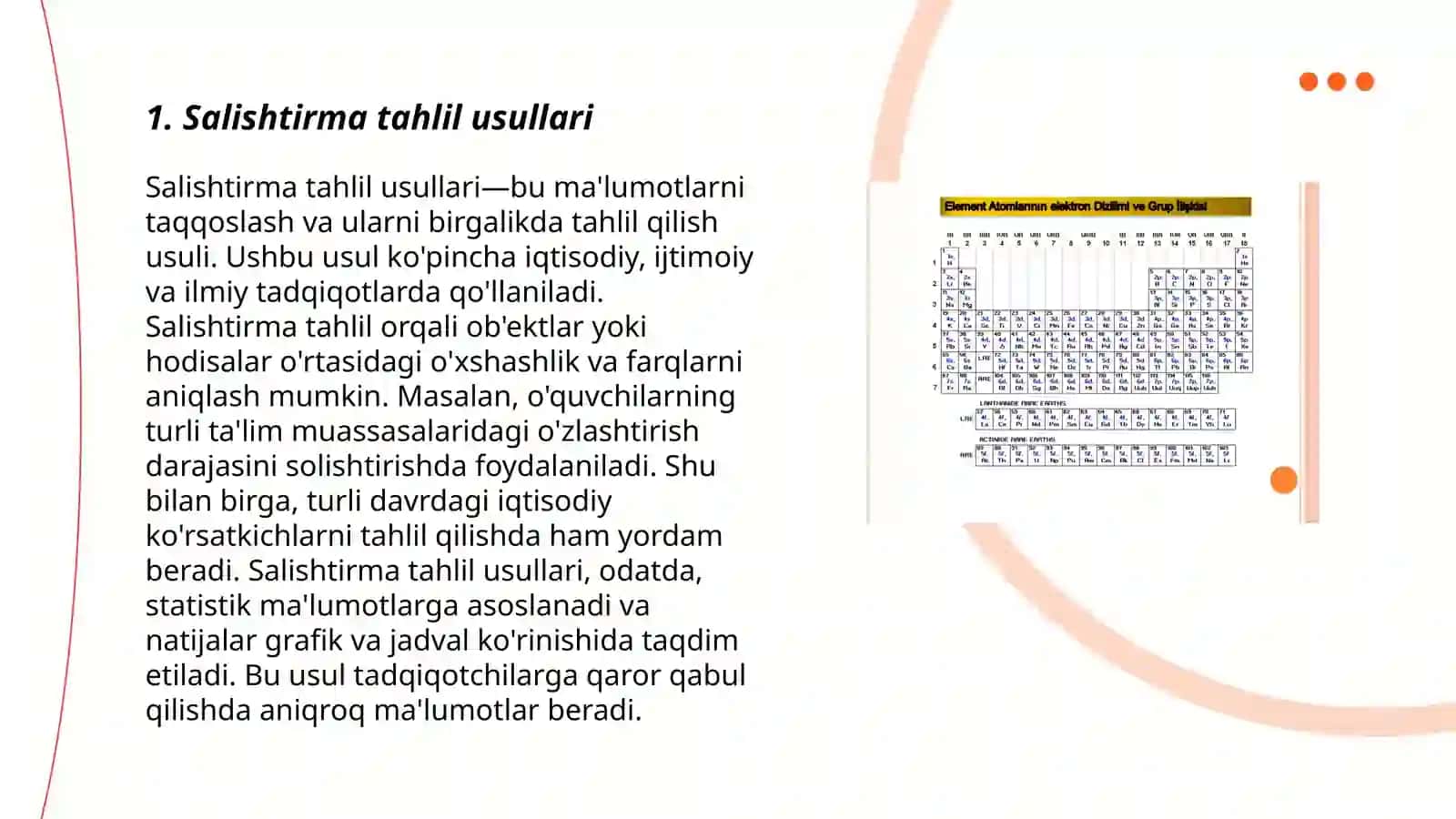 Salishtirma tahlil usullari 3