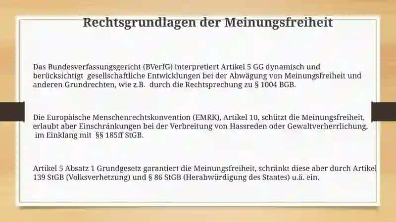 Freie Meinungsäußerung 3