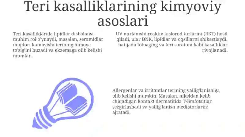 Teri kasalliklarining kimyoviy asoslari 3
