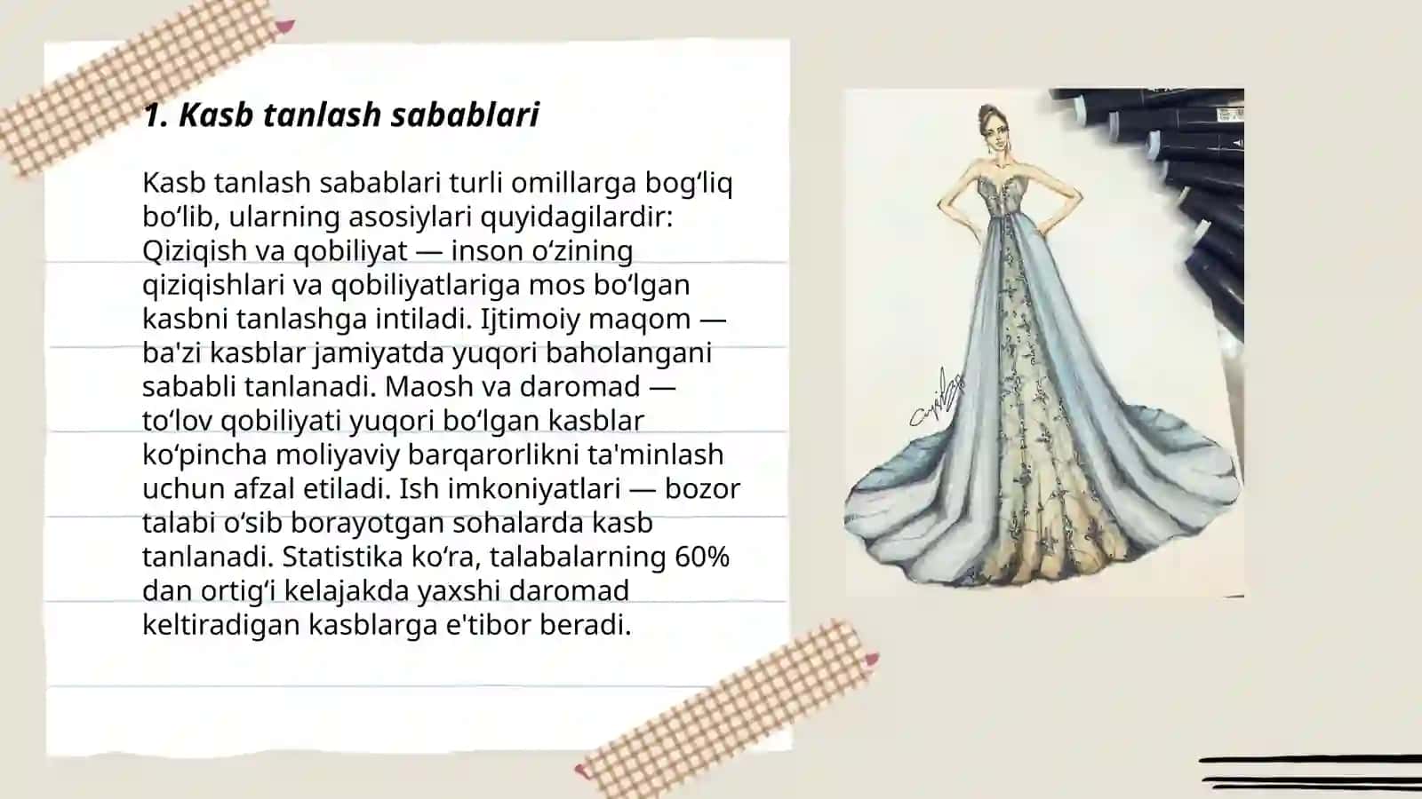 Men tanlagan kasb egallashda kelgusi rejalarim 3