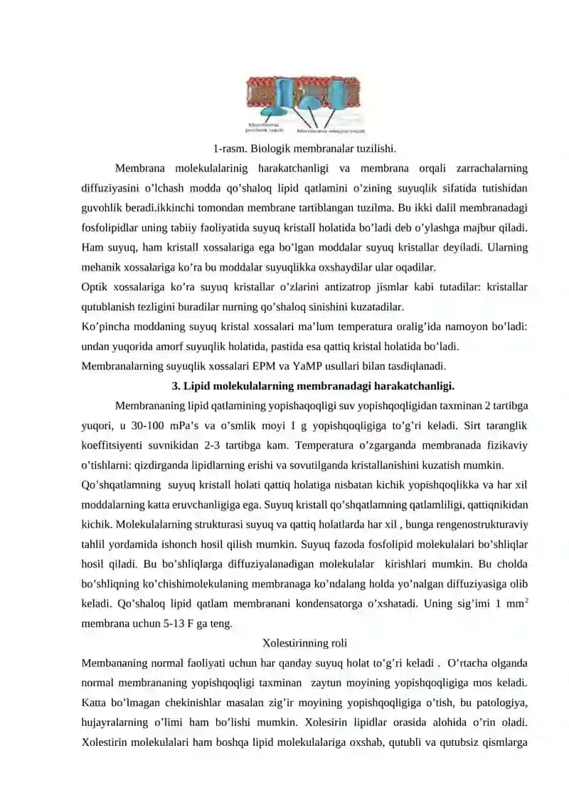 Biologik membranalar 3