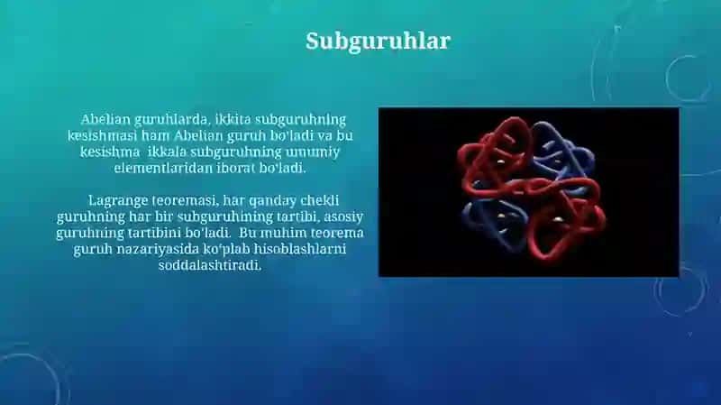 Abeliy guruhlar va Lagrange teoremasi 3