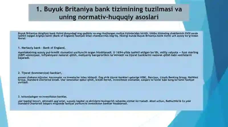 BUYUK BRITANIYA BANK TIZIMI 3