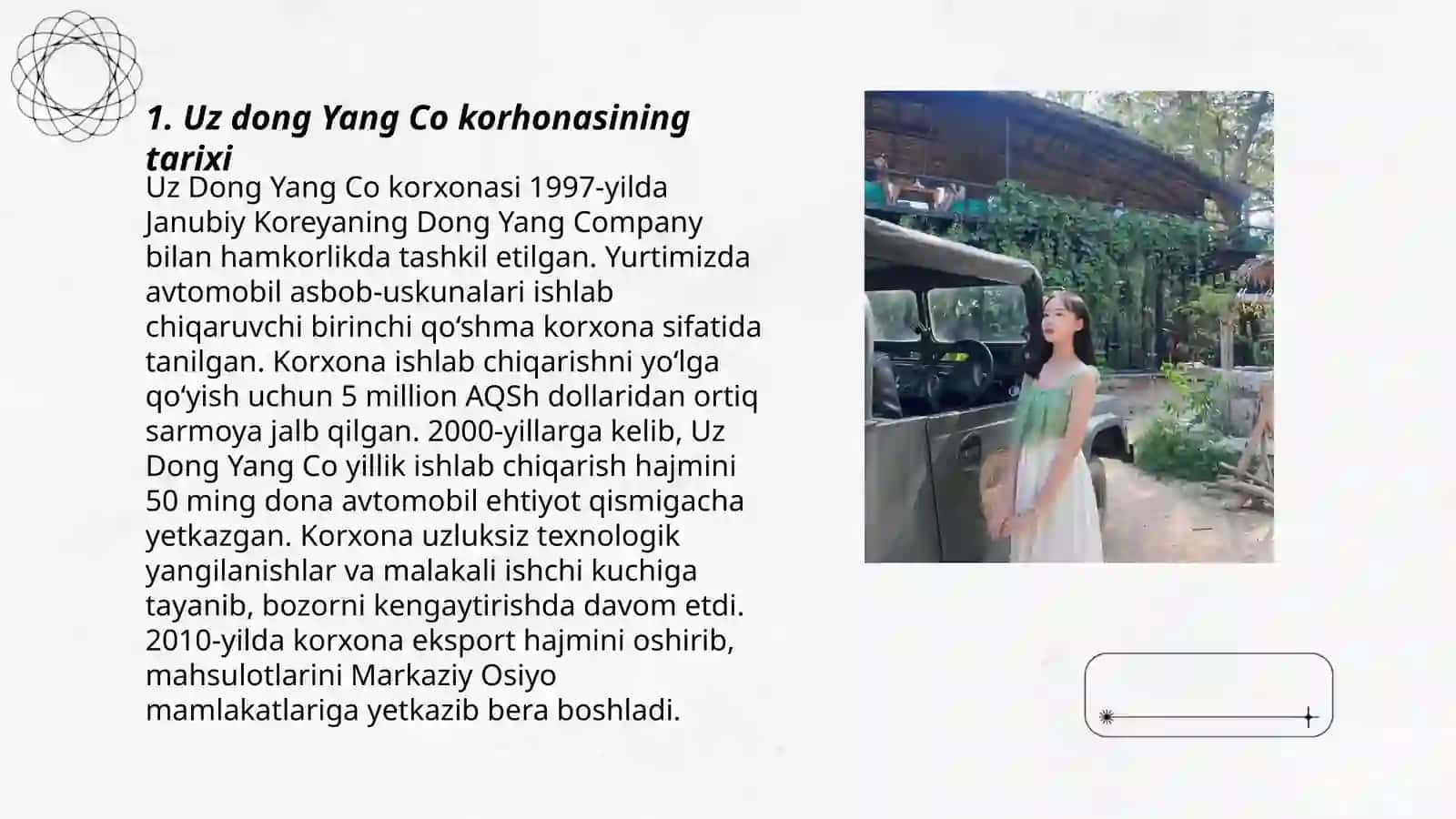 Uz dong Yang Co korhonasi 3