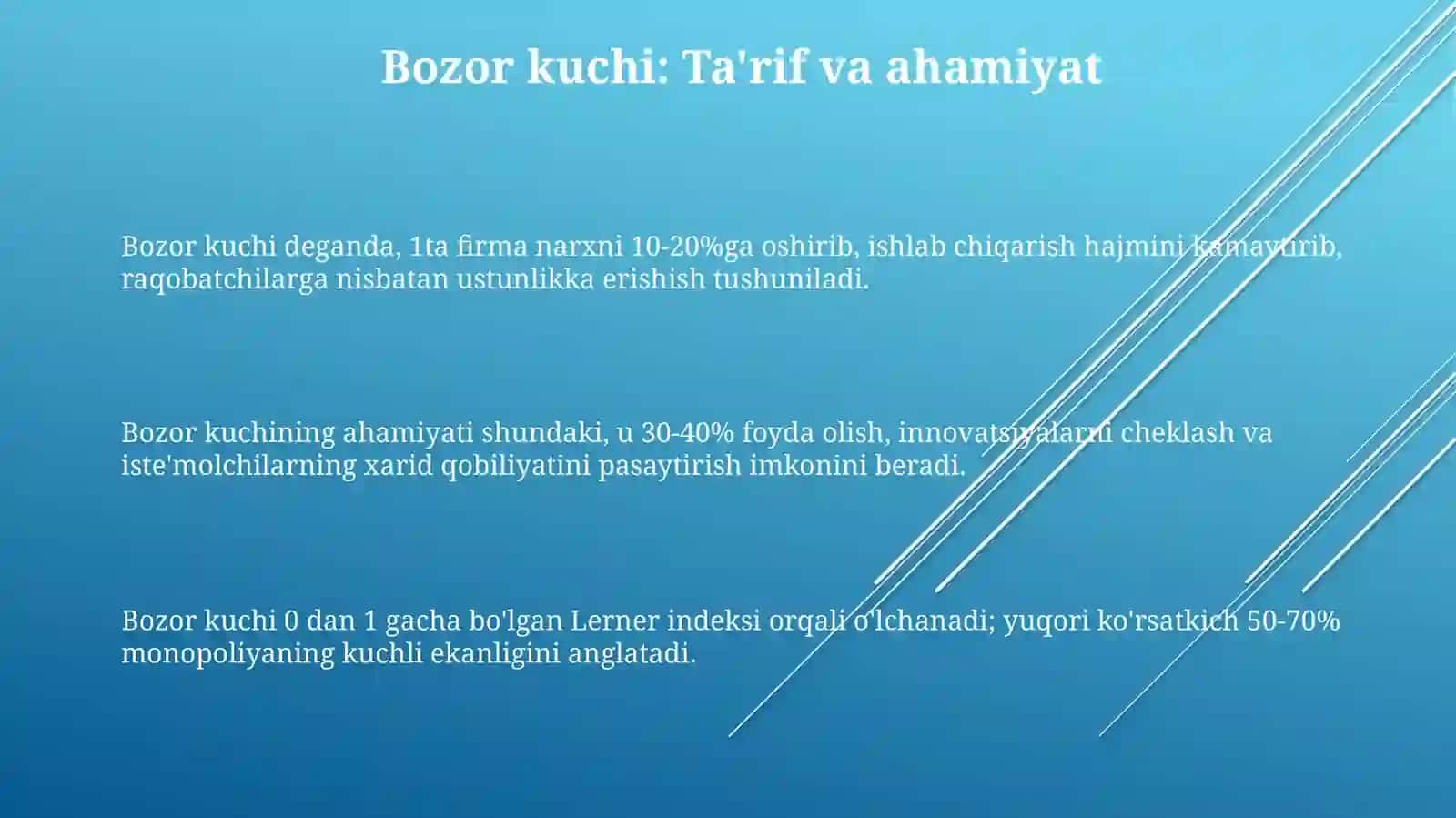 Bozor hokimligi. Monopoliyavamonopol hokimlik 3