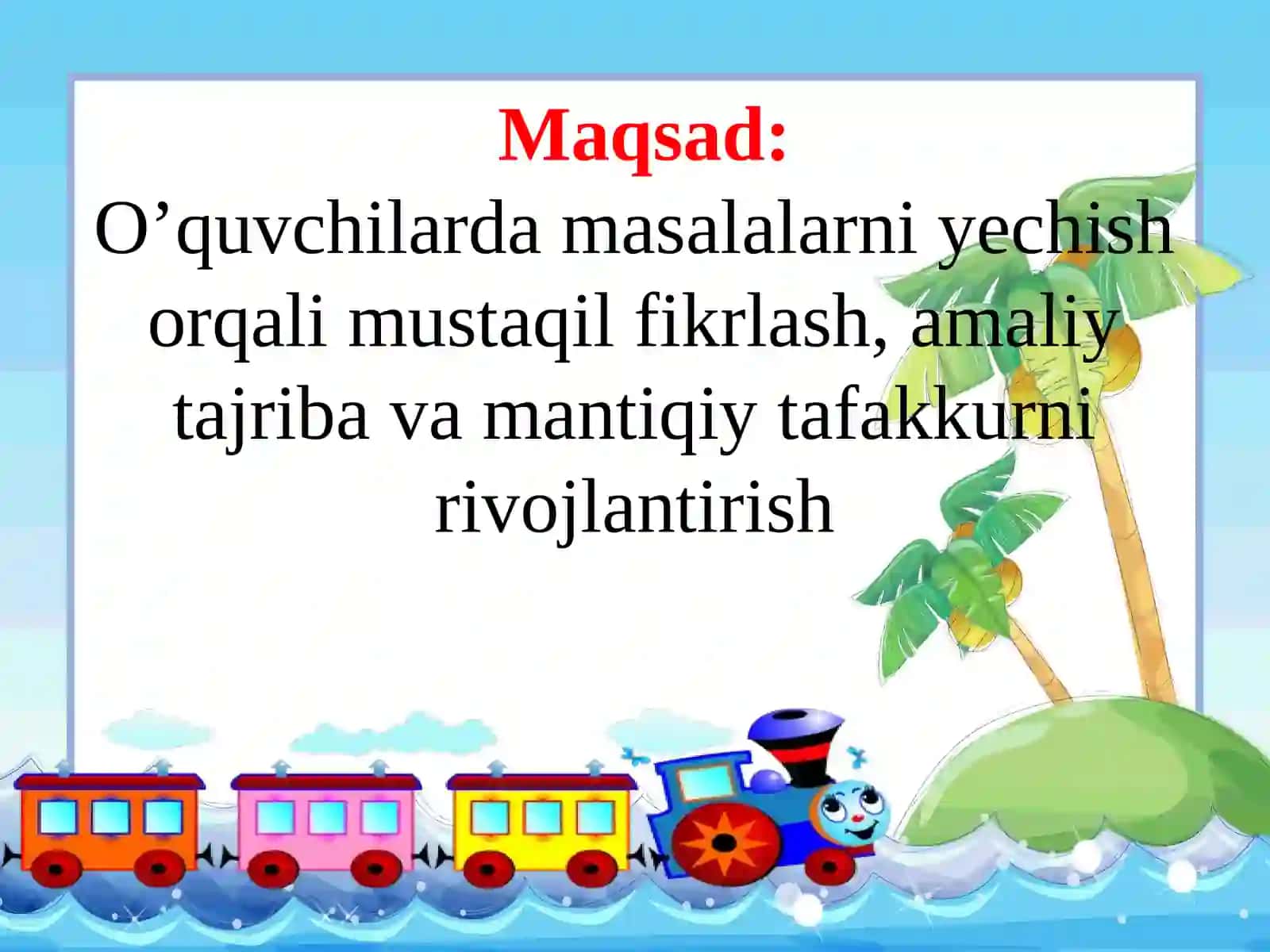 “Boshlang’ichsinflarmatematikadarslaridamasalalarustidaishlashmetodikasi” 3