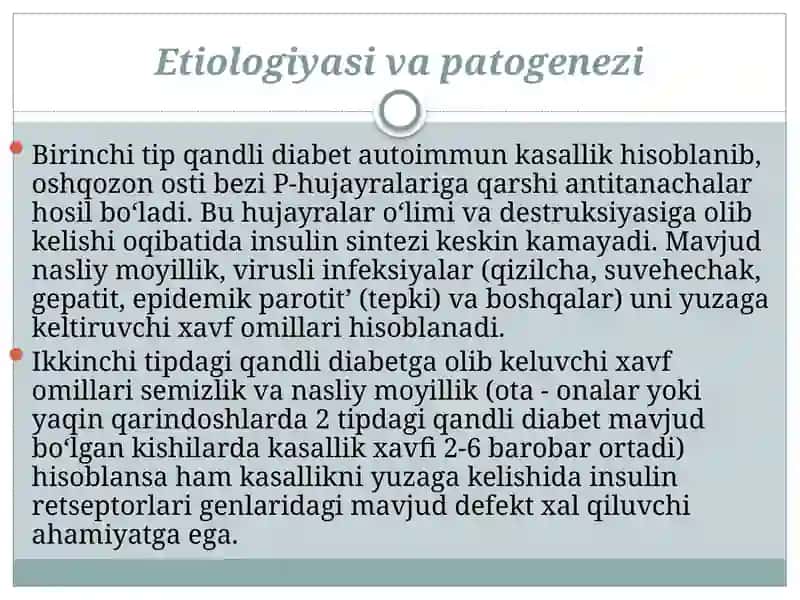 Qandli diabet 3