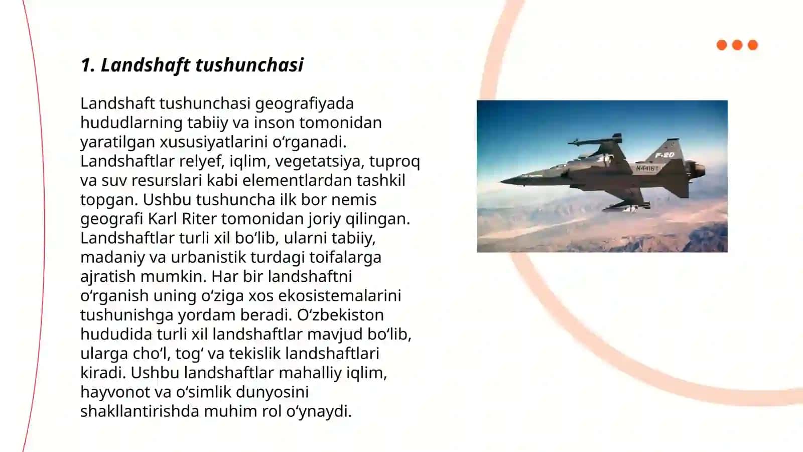 Landshaftlar tushunchasi 3