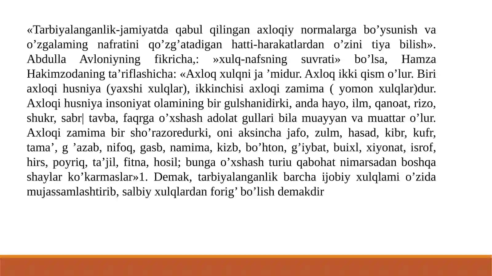 O‘QUVCHILARNING AXLOQIY TARBIYALANGANLIK DARAJASINI TASHXIS ETISH 3