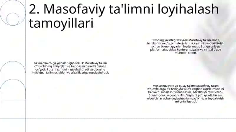 Masofaviy Ta’Limni Tashkil Etish Asoslari 3