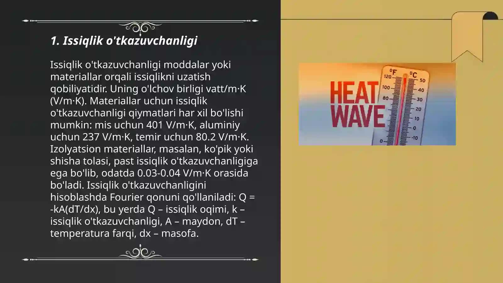 Issiqlik beruvchanlik 3