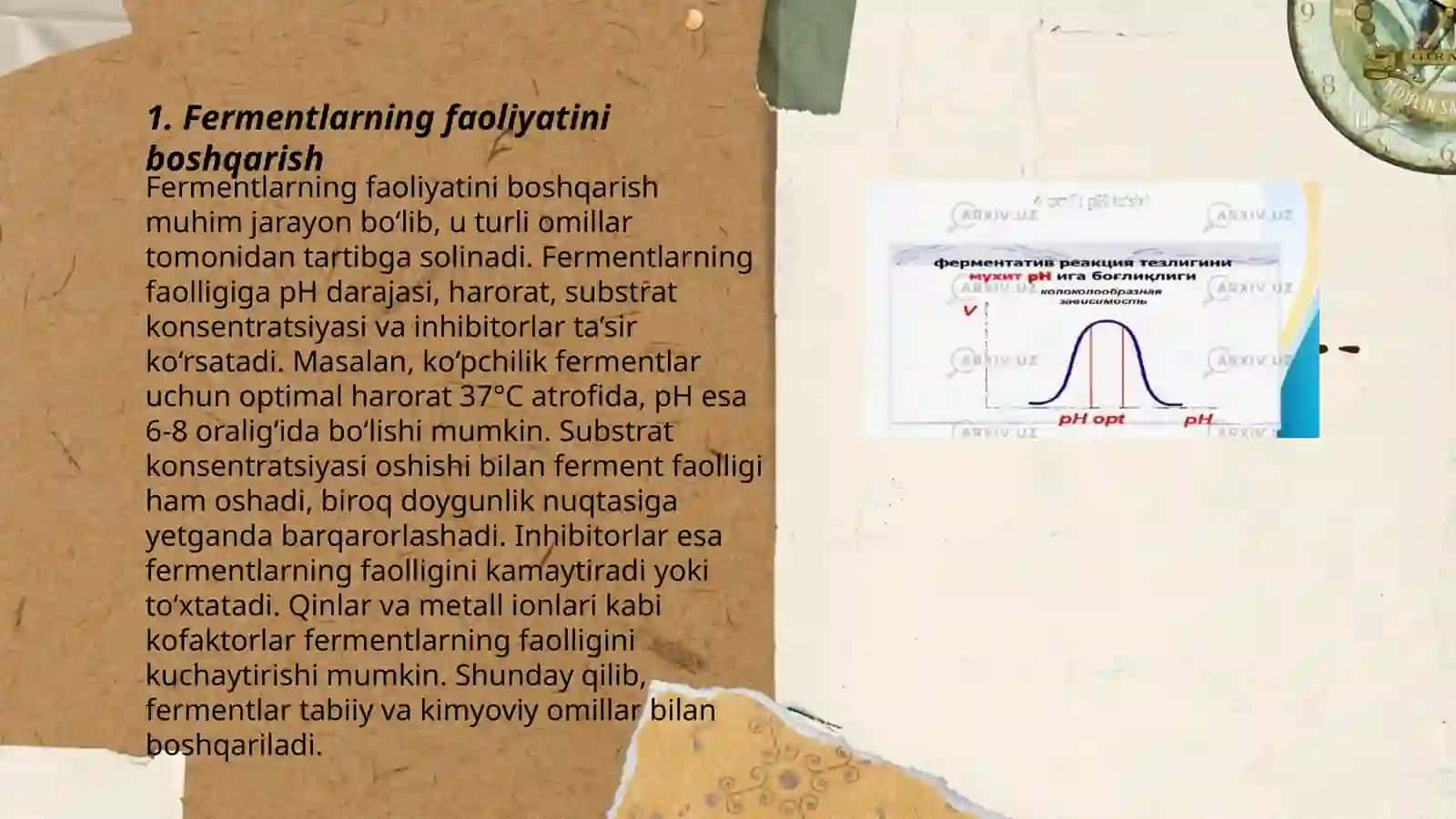 Fermentlar faolligiga ingibitor va aktivatorlarning tasiri 3
