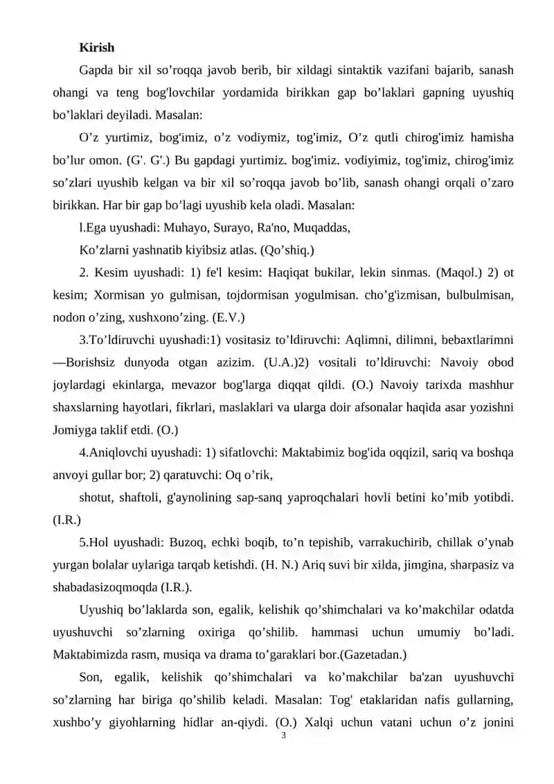 O'zbek tilida uyushiqlik hodisasi tadqiqi 3