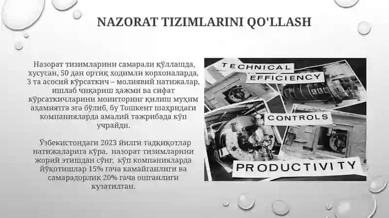 Menjment boshqarish usullari 3