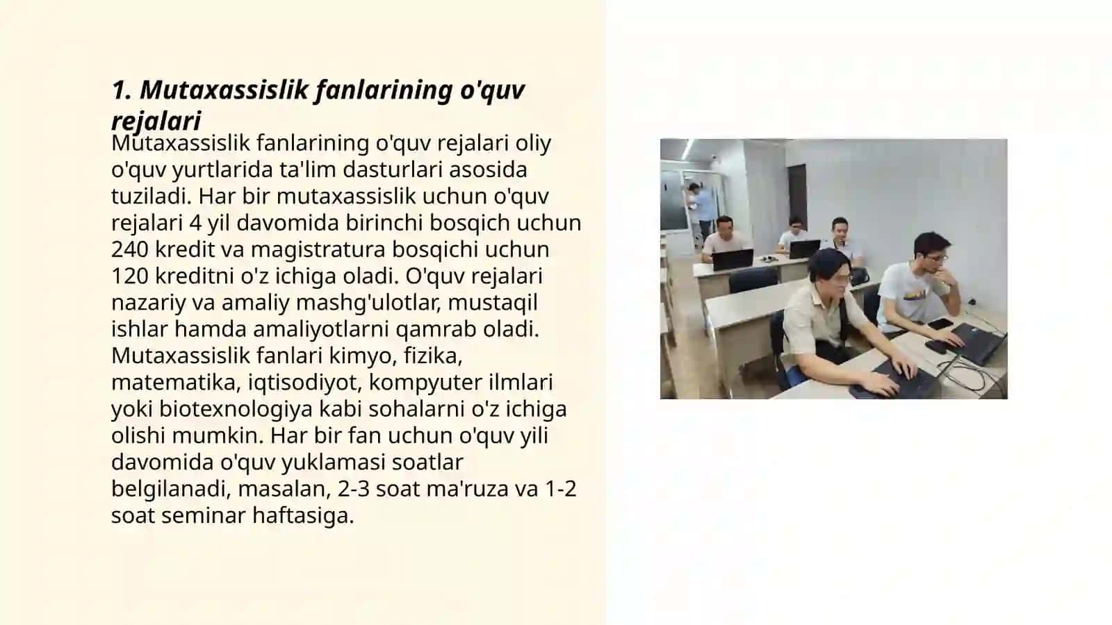 Mutaxassislik fanlarini o'qitishda ta'lim jarayonini rejalashtirish 3
