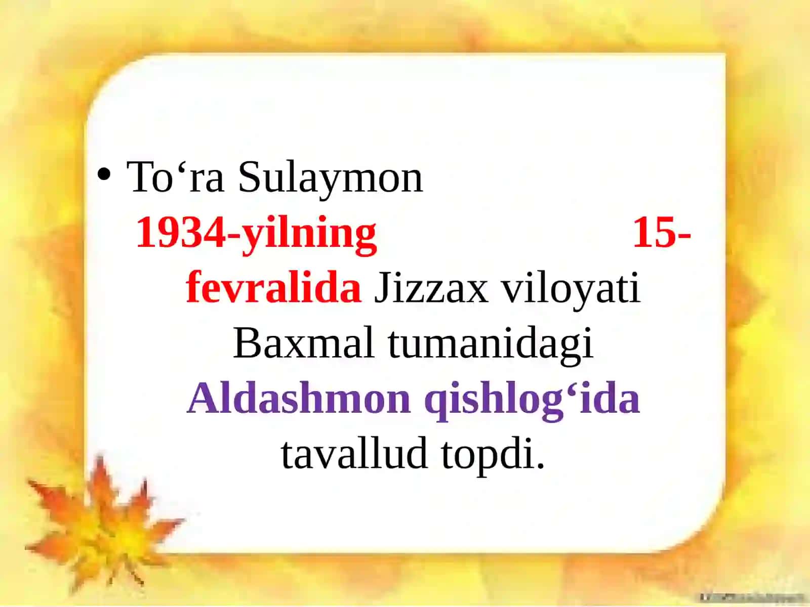 TO`RA SULAYMON (1934-2005) 3