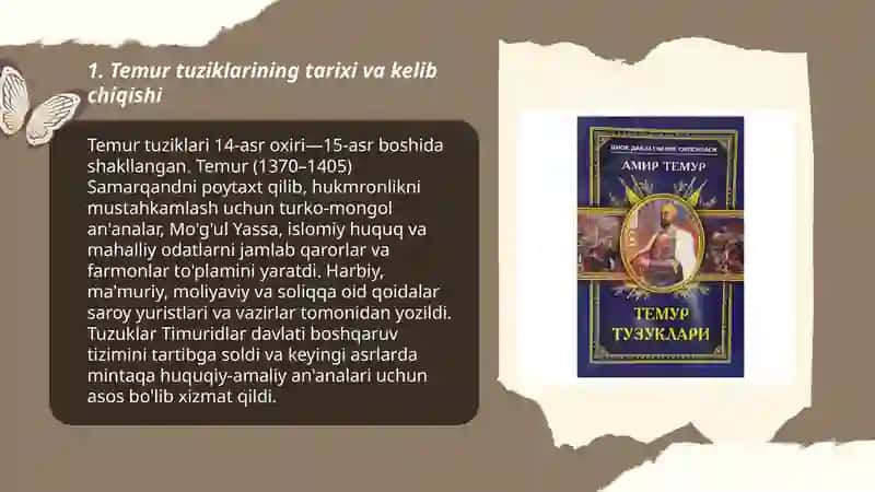 Temur tuziklari 3