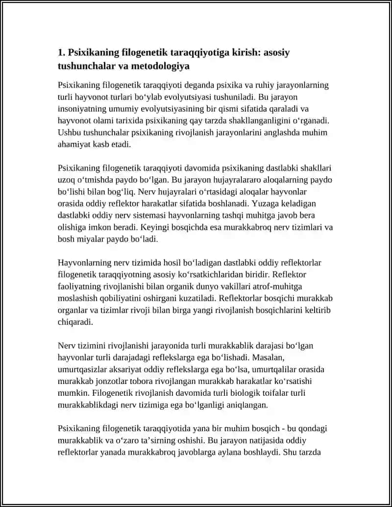 PSIXIKANING FILOGENETIK TARAQQIYOTI 3