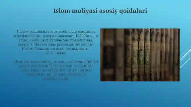 Islom moliyasining mohiati tamoillari va asosiy qonuniyatlari 3
