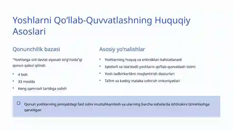 Yangi Oʻzbekistonning Kelajak Istiqbollari 3