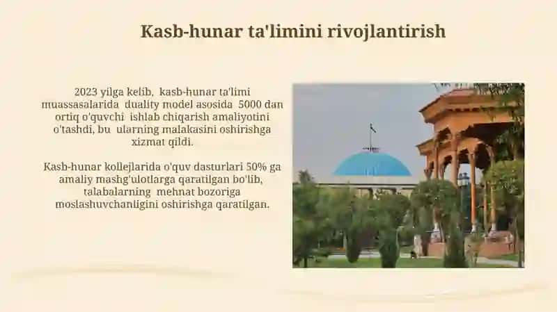 Kasb-hunar ta'limini rivojlantirish 3