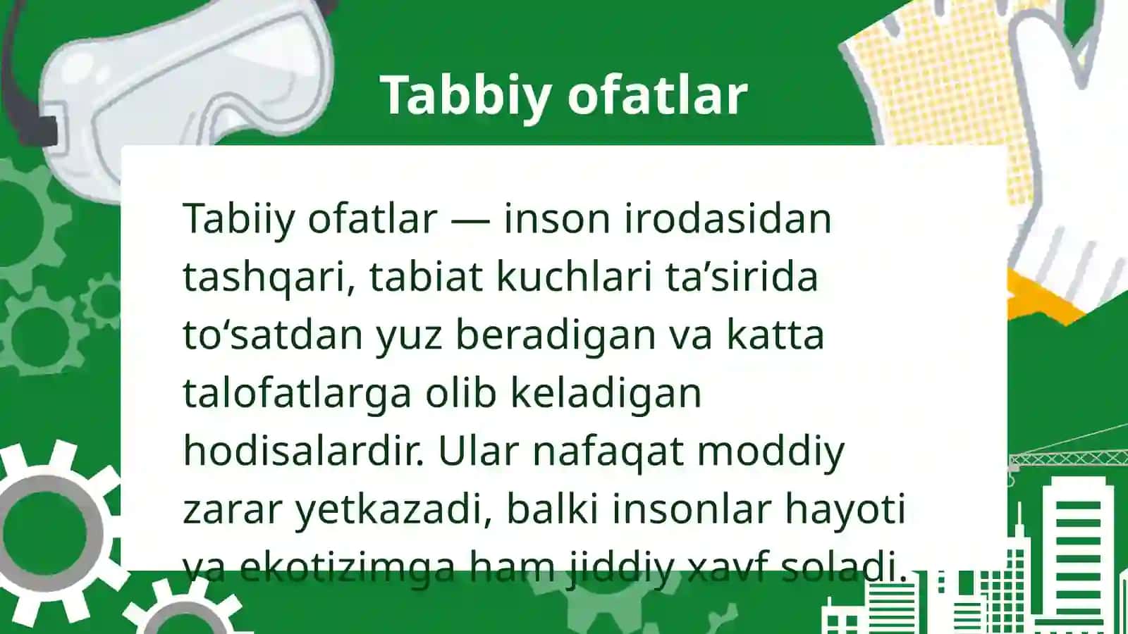Tabiiy ofatlar va ularning oqibatlari 3