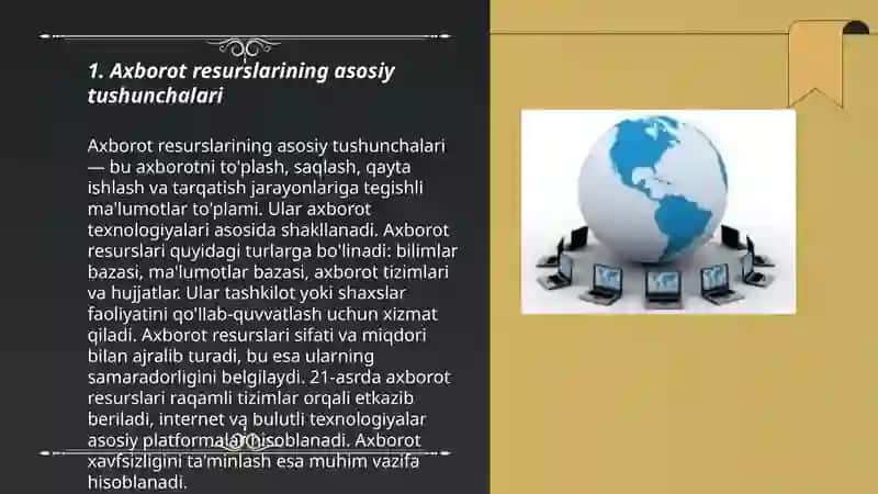 Axborot resurslarining asosiy tushunchalari 3