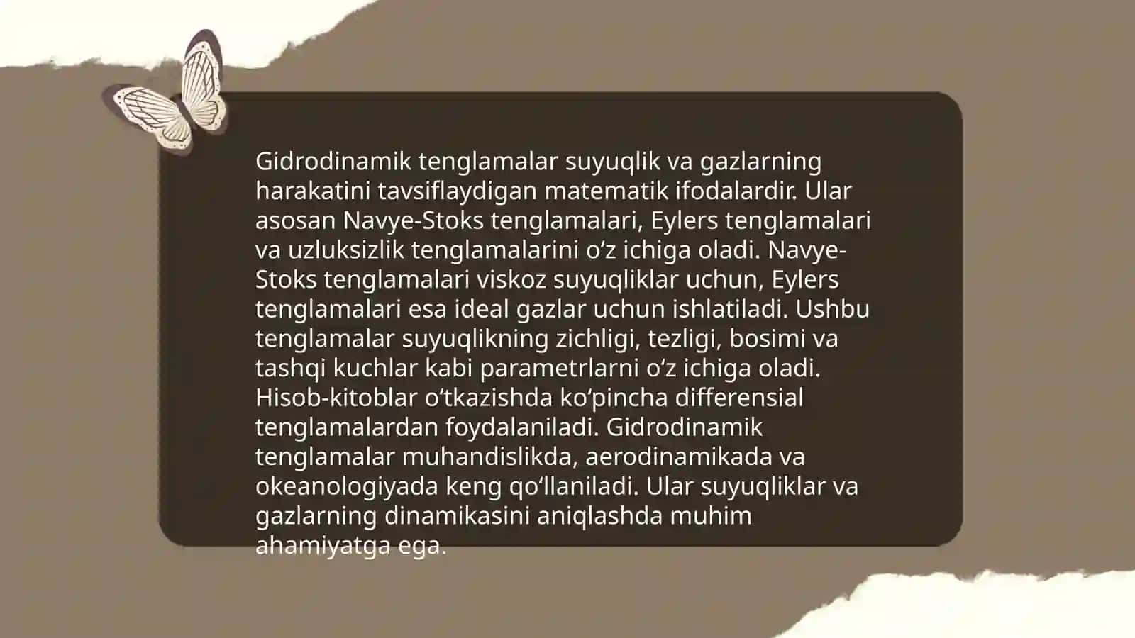 Gidrodinamik xodisalarni modellash 3