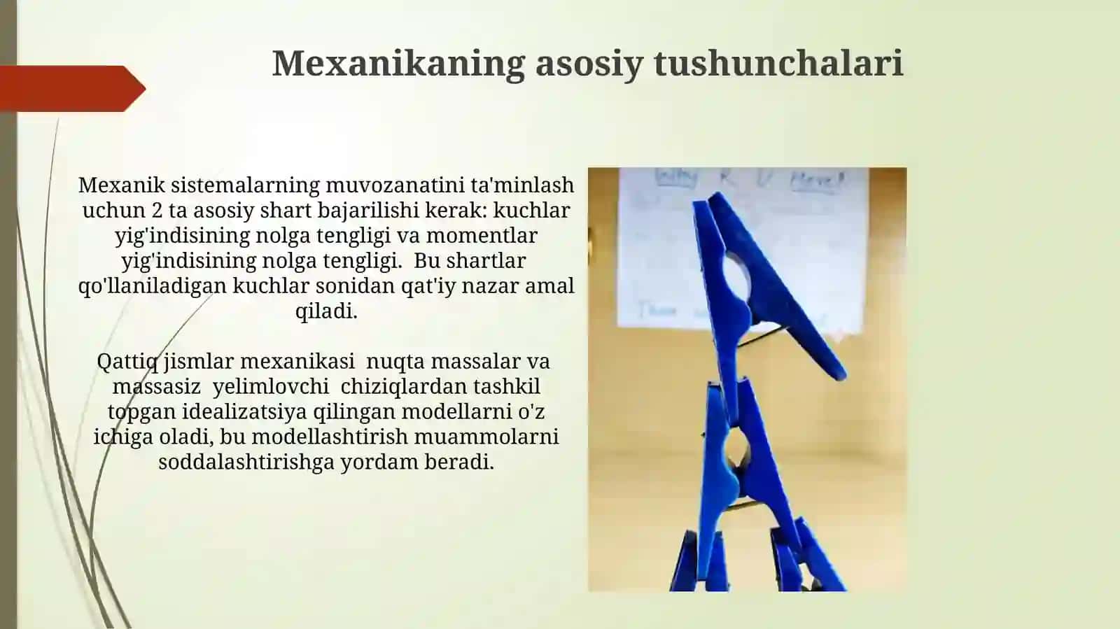 Mexanika asosiy tushunchalari 3