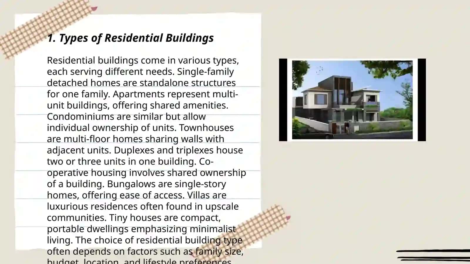 Types of Residential Buildings 3