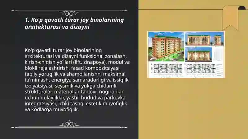 Ko'p qavatli turar joy binolari 3