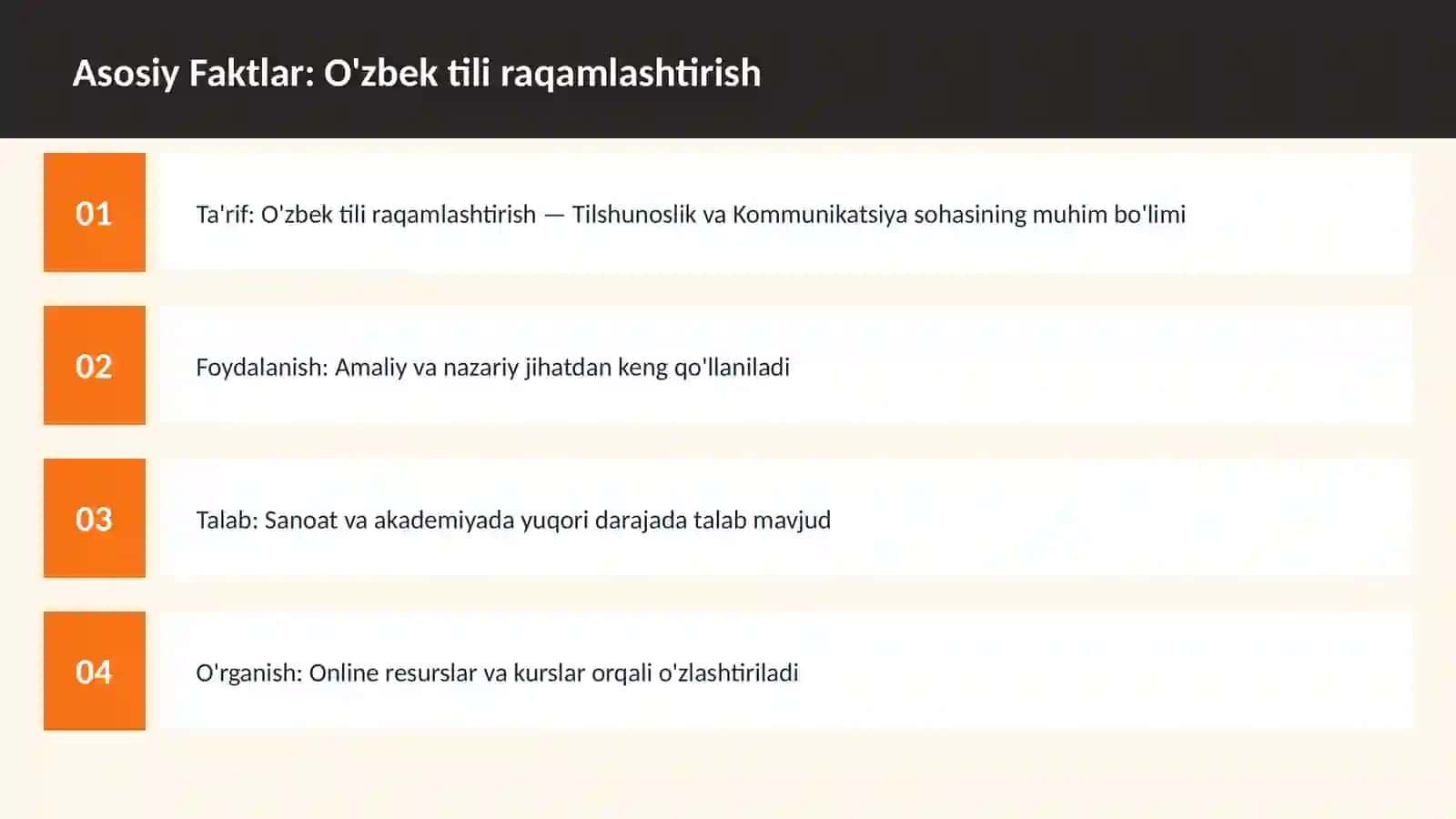 O'zbek tili raqamlashtirish 3