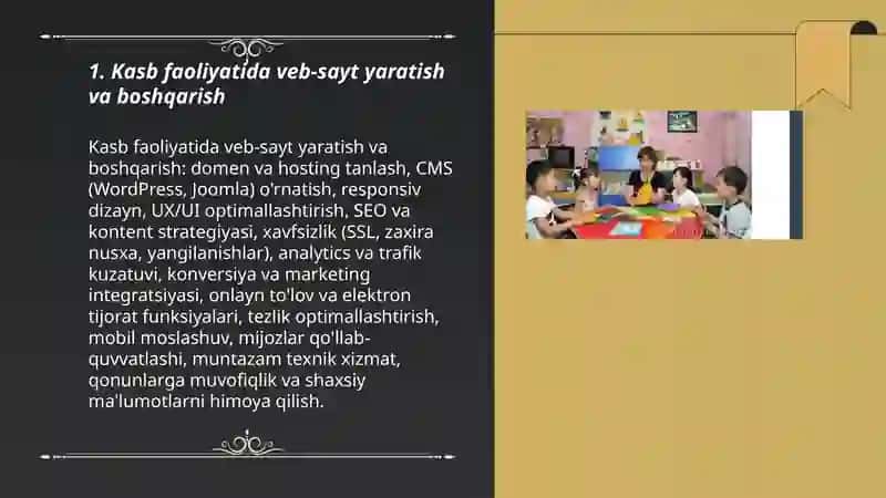 Kasb faolyatda internet tehnologiyalarni qòllash 3