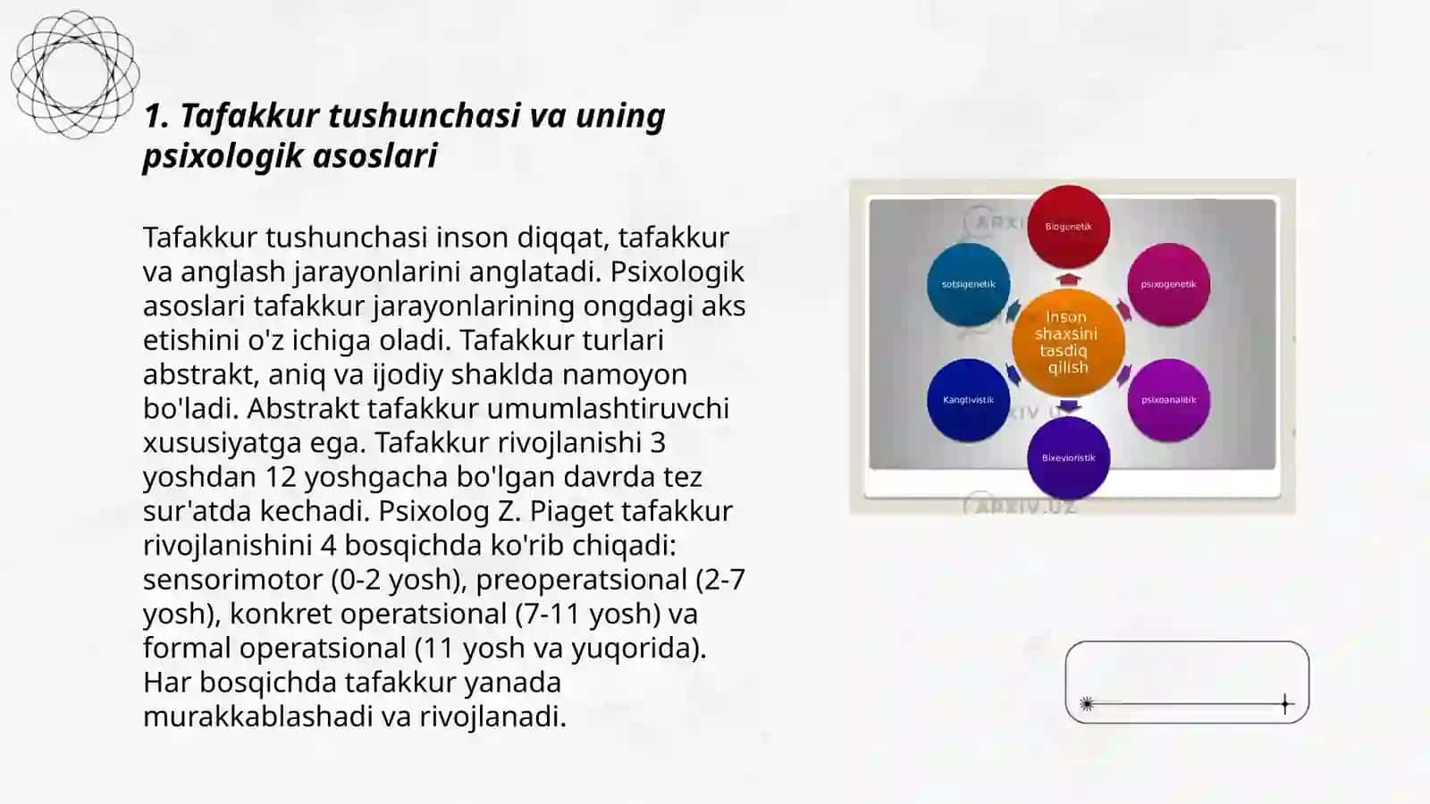 Tafakkur borasidagi psixologik nazariyalar 3