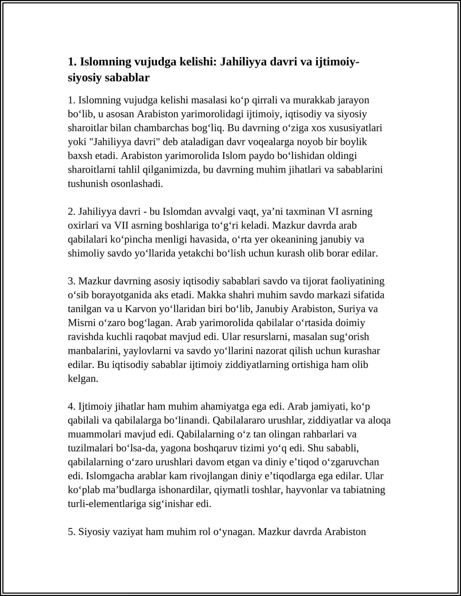ISLOMNING VUJUDGA KELISHI VA TARQALISHI 3