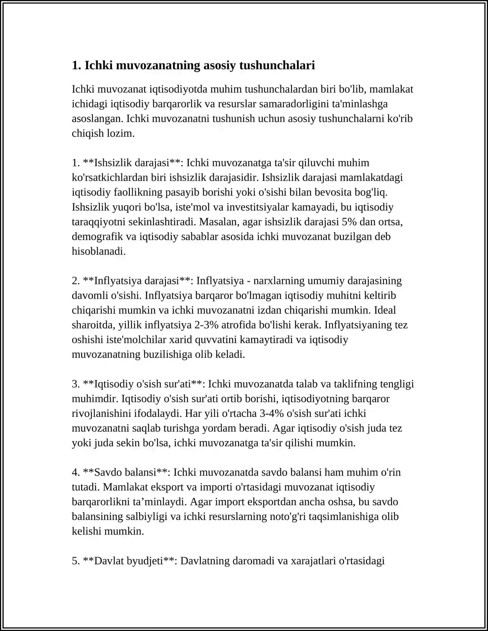 ICHKI VA TASHQI MUVOZANAT MODELI 3